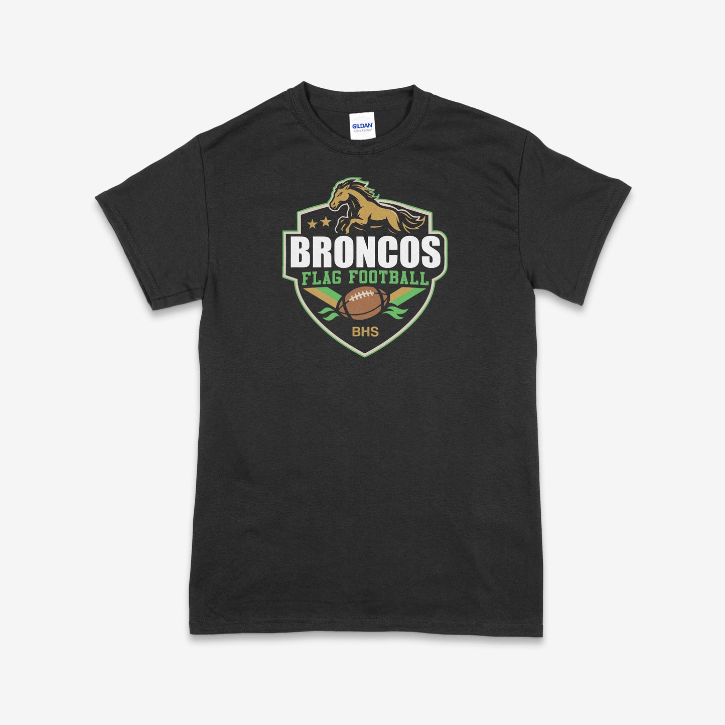 Banning Bronocs Flag Football 2025 Tee Poly/Cotton